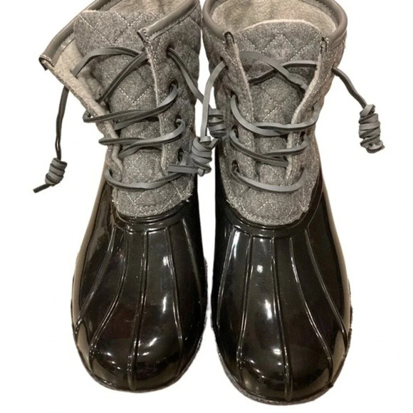 SEVEN7 Wool Goose Flat Heel Quilted Waterproof Duck Snow Winter Boots Size 8-8.5 - Picture 6 of 11